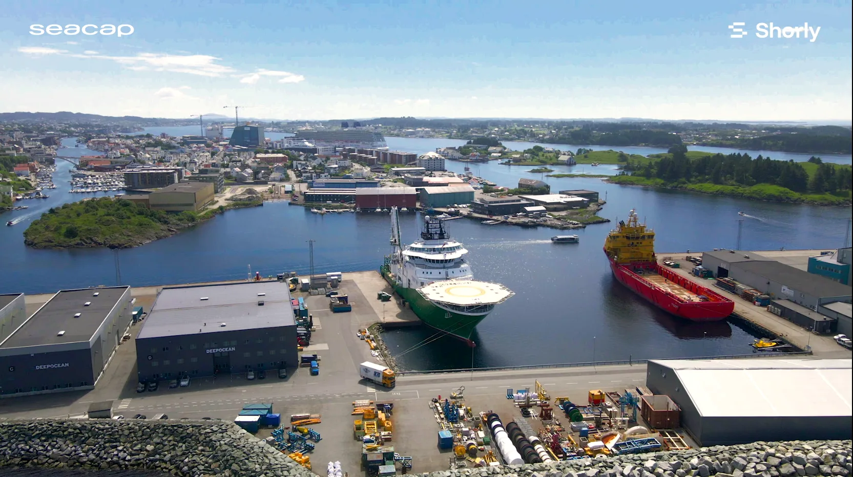 Havn med landstrømanlegg
